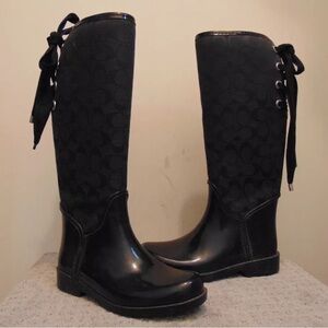 Coach Monogram Rainboots (37)